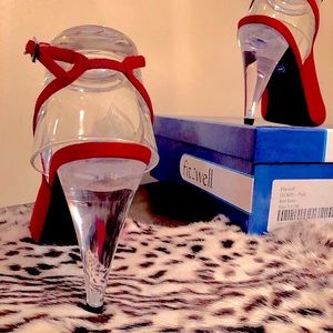 ❤️ Fitzwell Prue Red Satin High Heels 👠